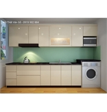 Tủ bếp Inox cánh kính 