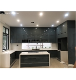 Tủ bếp Inox cánh kính 