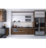 Tủ bếp Inox cánh acrylic